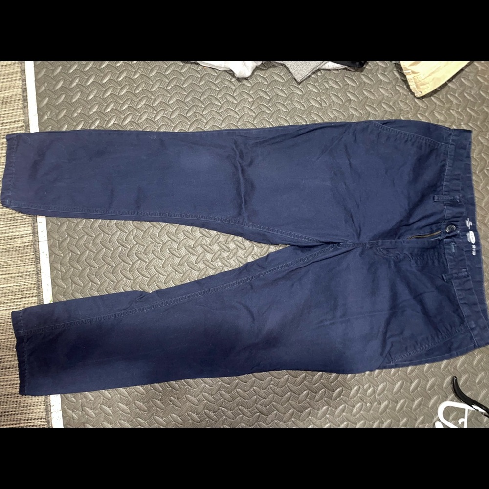 Old navy slim khakis. Navy blue. 34x30